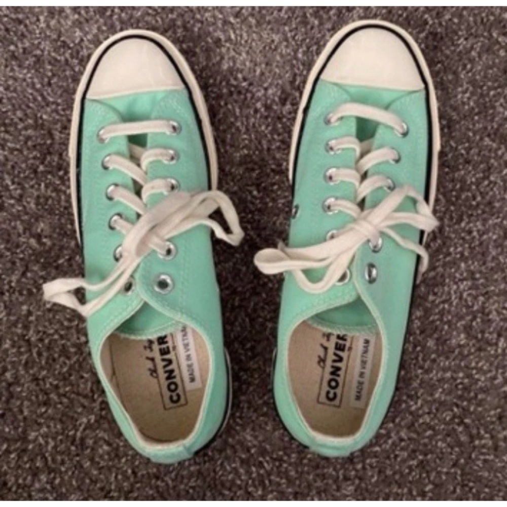 Mint green Converse Chuck Taylor All Star Lift OX m6/w8 chunky shinee gym preppy